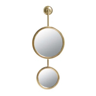 2 Circle Mirrors for Wall Decor, Unique Contemporary Wall Mirror for Living Room Bedroom Entryway,11" x 28.5 | Wayfair North America
