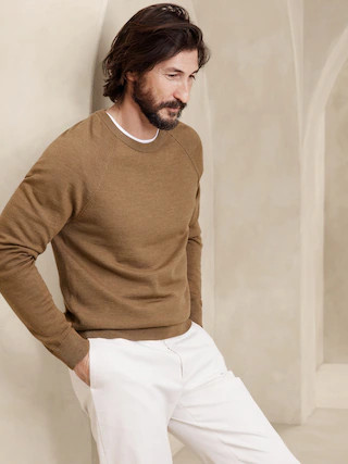 Franco Italian Merino Crew-Neck Sweater | Banana Republic (US)