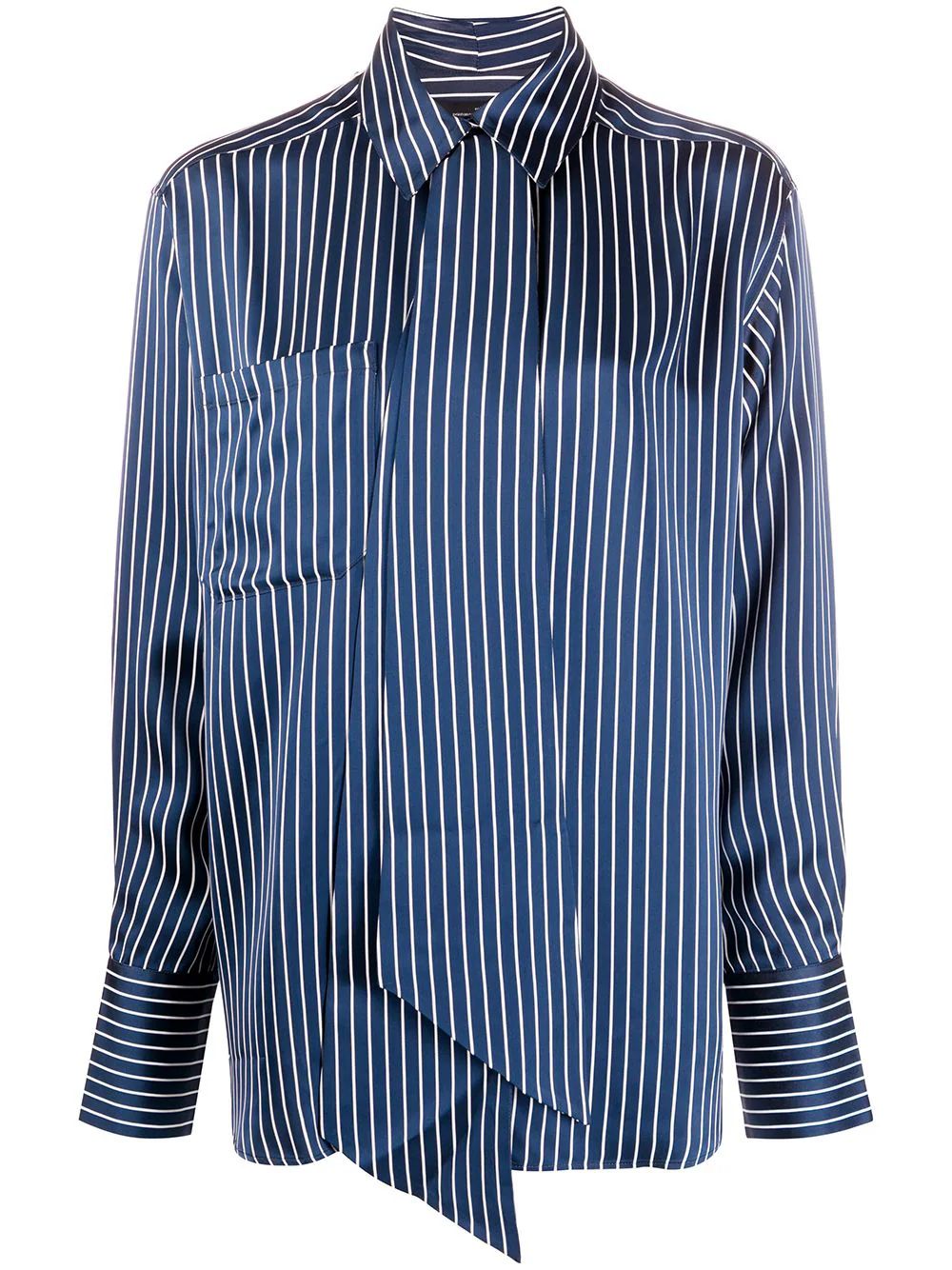 Rokh Roca striped-print Shirt  - Farfetch | Farfetch (US)