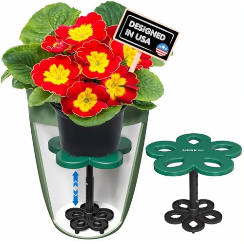 Lift Kit Planter Insert Short Tapered Plant Riser Fill Bottom of Tall Flower Pots and Large Plant Containers | Indoor and Outdoor (7-10” Rise, 6" Base, 10" Top) | Amazon (US)
