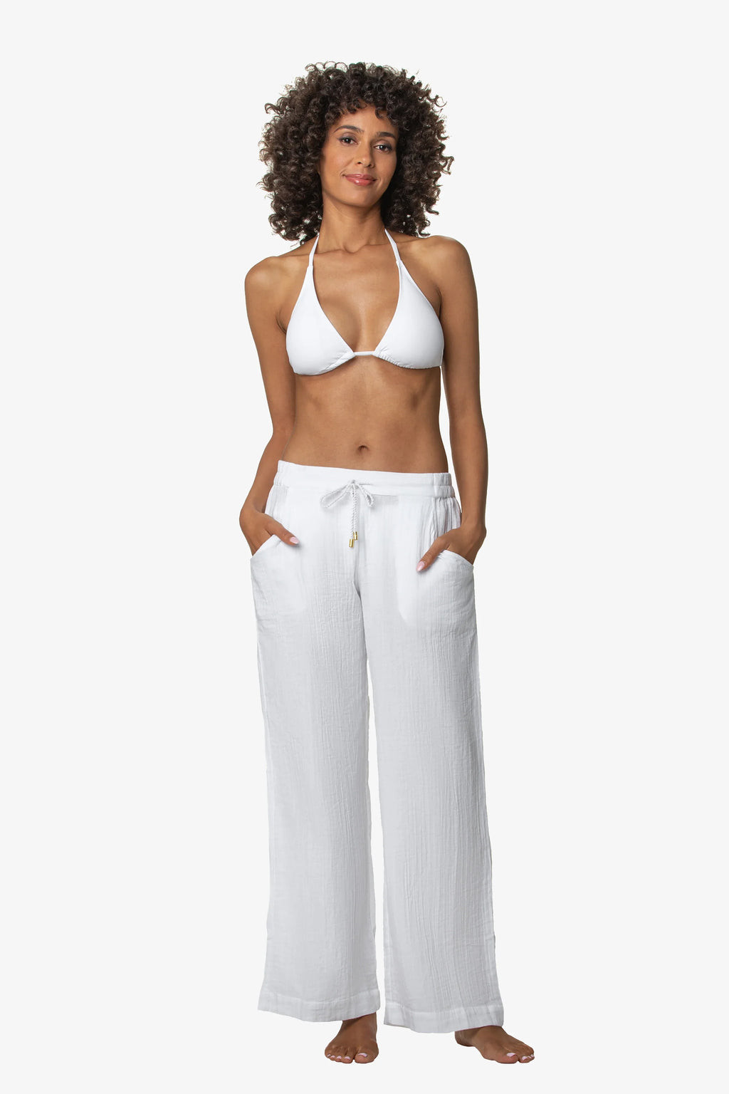 Weekender Pant  |  White | Helen Jon