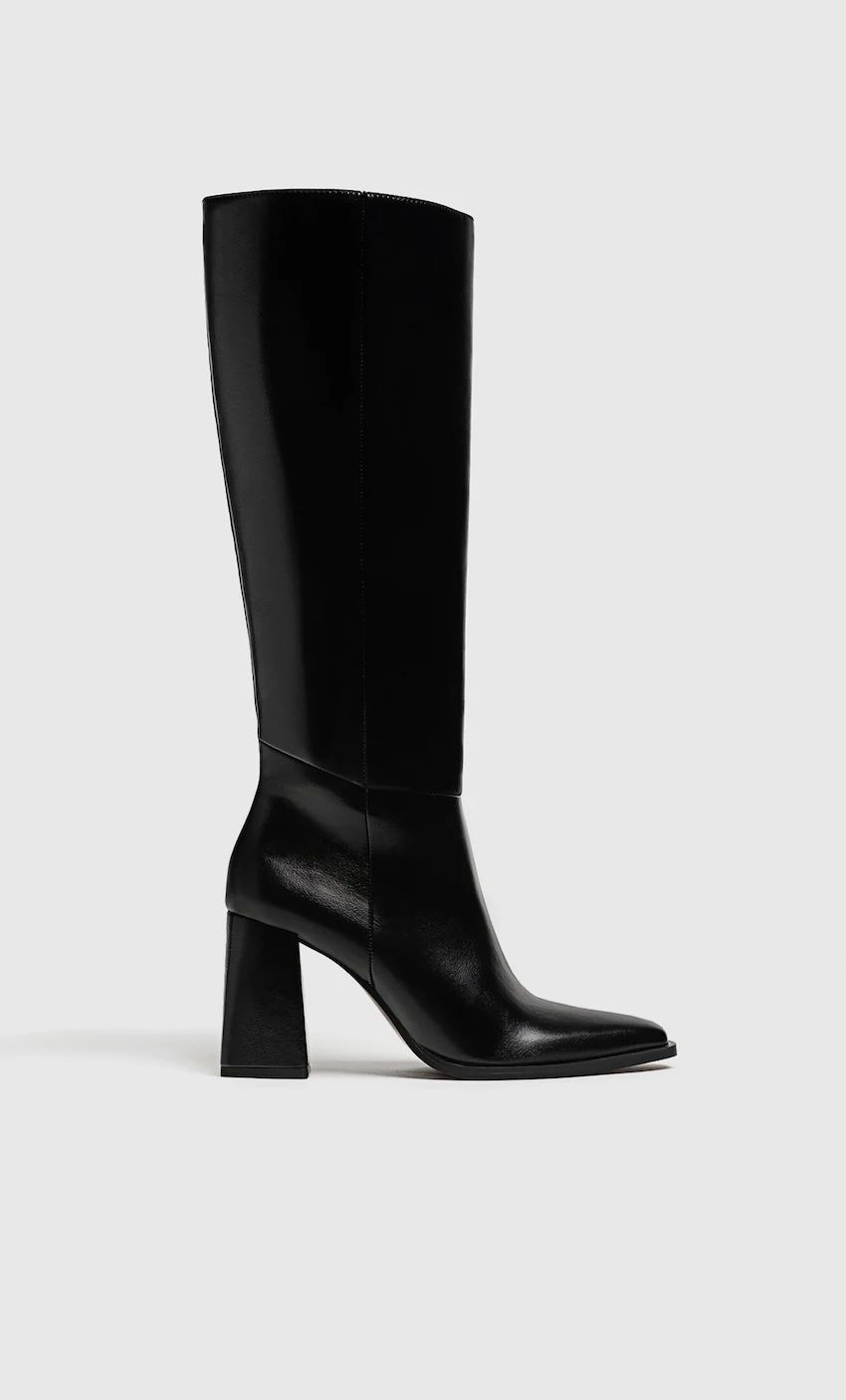 Heeled boots - Women's Boots and ankle boots | Stradivarius United Kingdom | Stradivarius (UK)