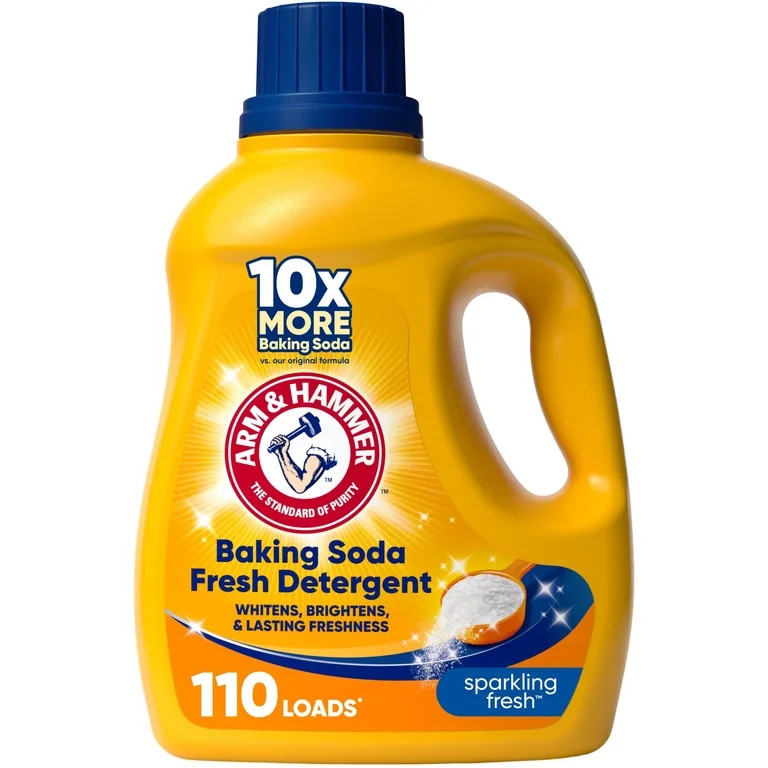 ARM & HAMMER Baking Soda Fresh Liquid Laundry Detergent, 110 Fl Oz 110 Loads | Walmart (US)