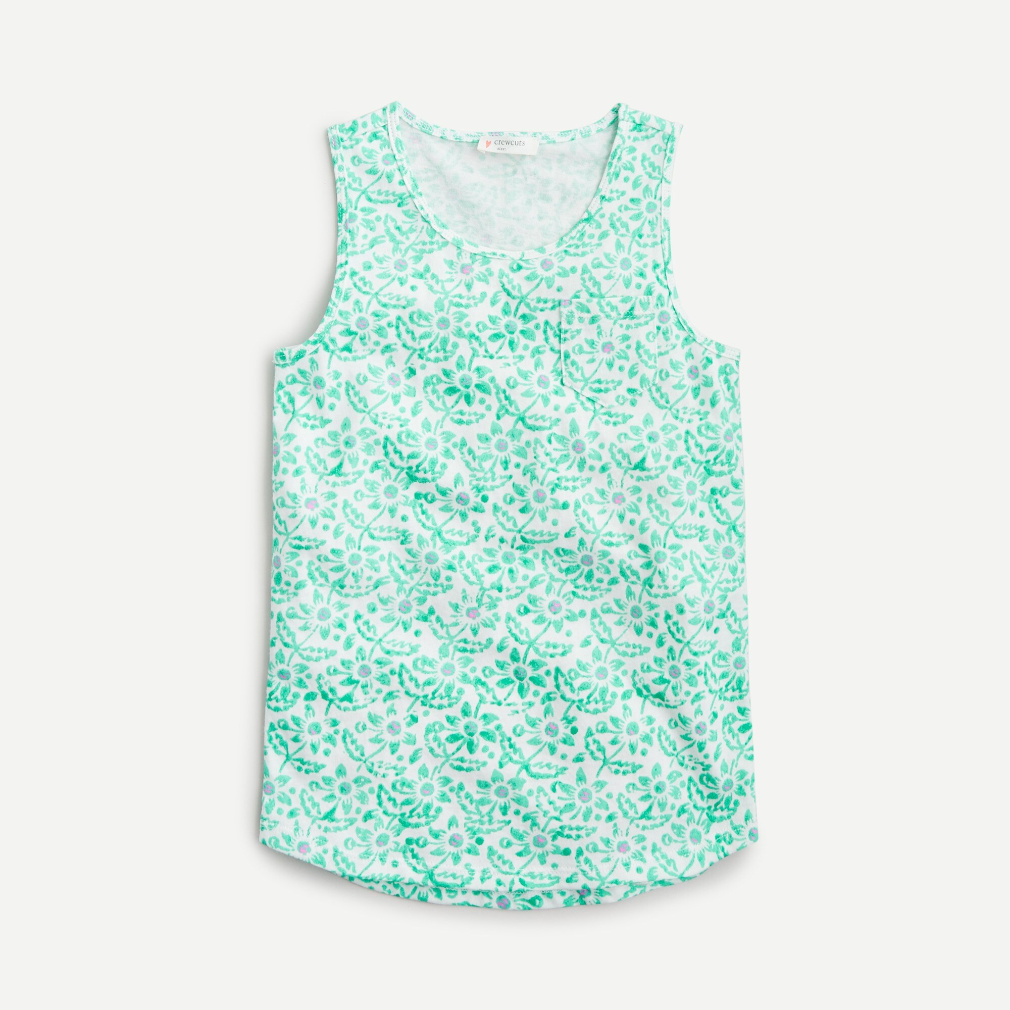 Girls' printed cotton tank | J. Crew US