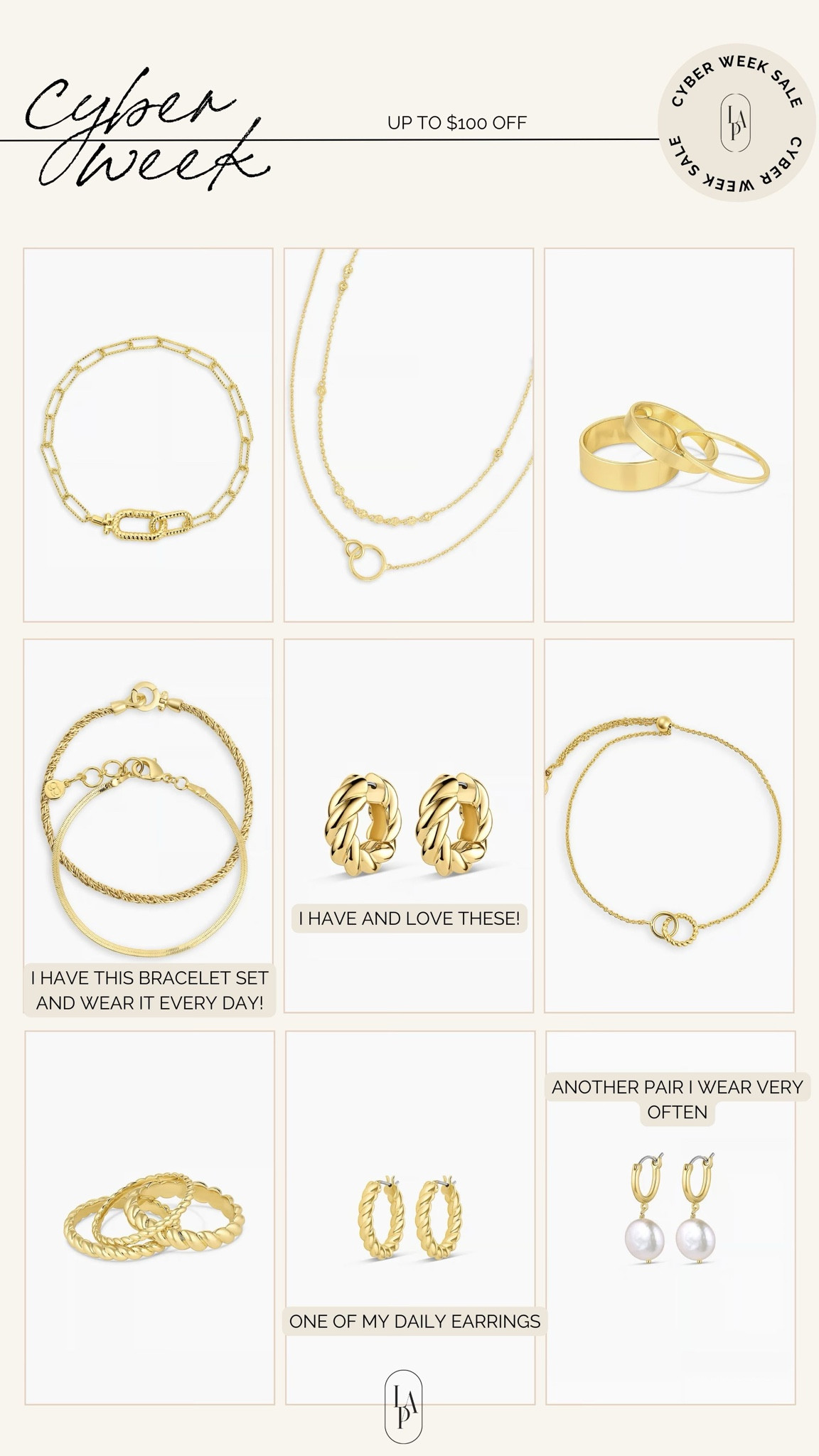 The best everyday wear jewelry 

#LTKCyberWeek #LTKSaleAlert