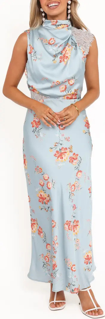 AnaBelle Floral Lace Mock Neck Maxi Dress | Nordstrom