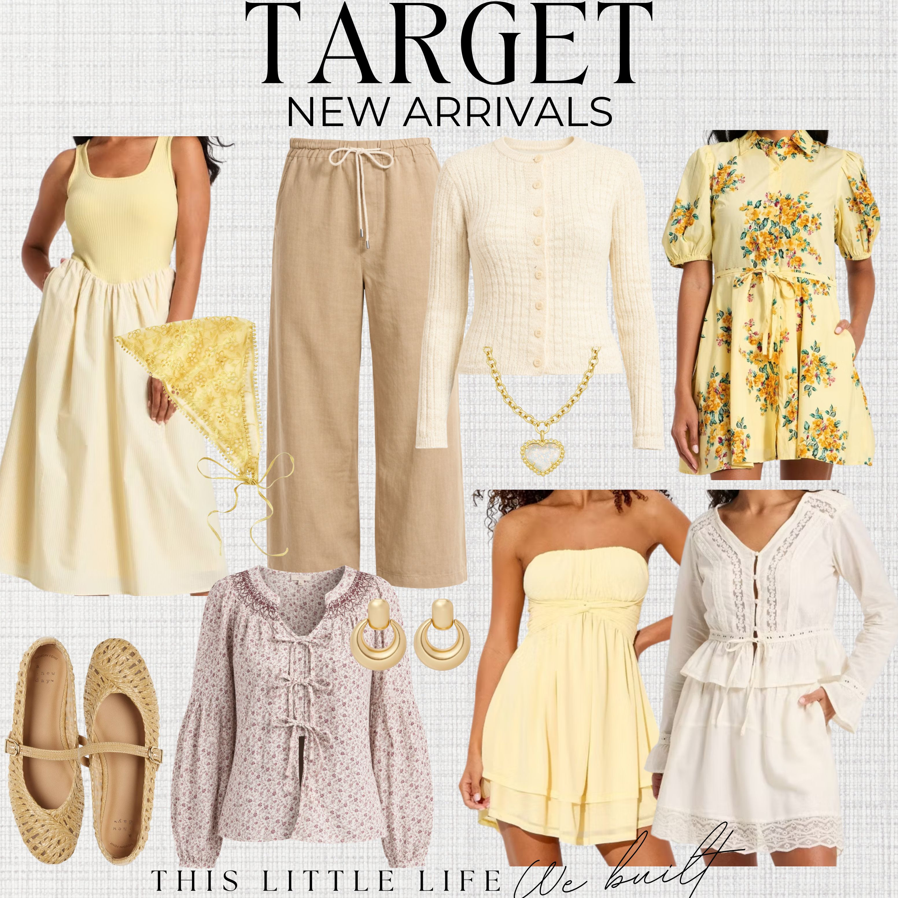New Arrivals from Target!
Target Fashion / Target Spring / Lightweight Knit Sweaters / Flowy Midi Dresses / Linen Button-Up Shirts / Neutral Blazers / Wide-Leg Pants / Cropped Cardigans / Floral Dresses / Ribbed Tank Tops / Denim Jackets / Soft Pastel Tops / White Jeans / Relaxed Jumpsuits / Ballet Flats / Loafers & Mules / Neutral Sneakers / Strappy Sandals / Woven Handbags / Straw Totes / Crossbody Bags / Layered Gold Jewelry / Delicate Necklaces / Statement Earrings / Silk Hair Scarves / Oversized Sunglasses / Lightweight Spring Jackets
 

 #LTKootd #LTKSeasonal