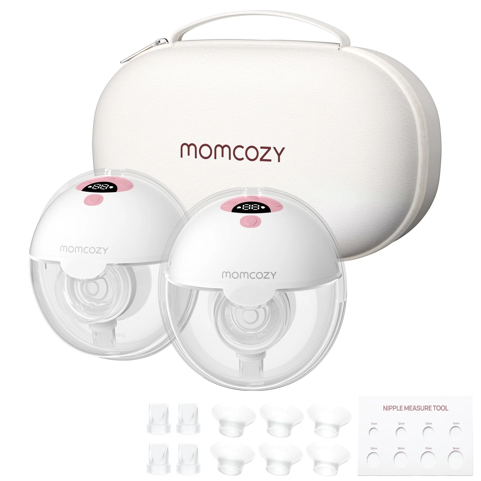 Momcozy M5 Pinky Breast Pump Hands Free, Electric 24mm Pink 2 Pack | Walmart (US)