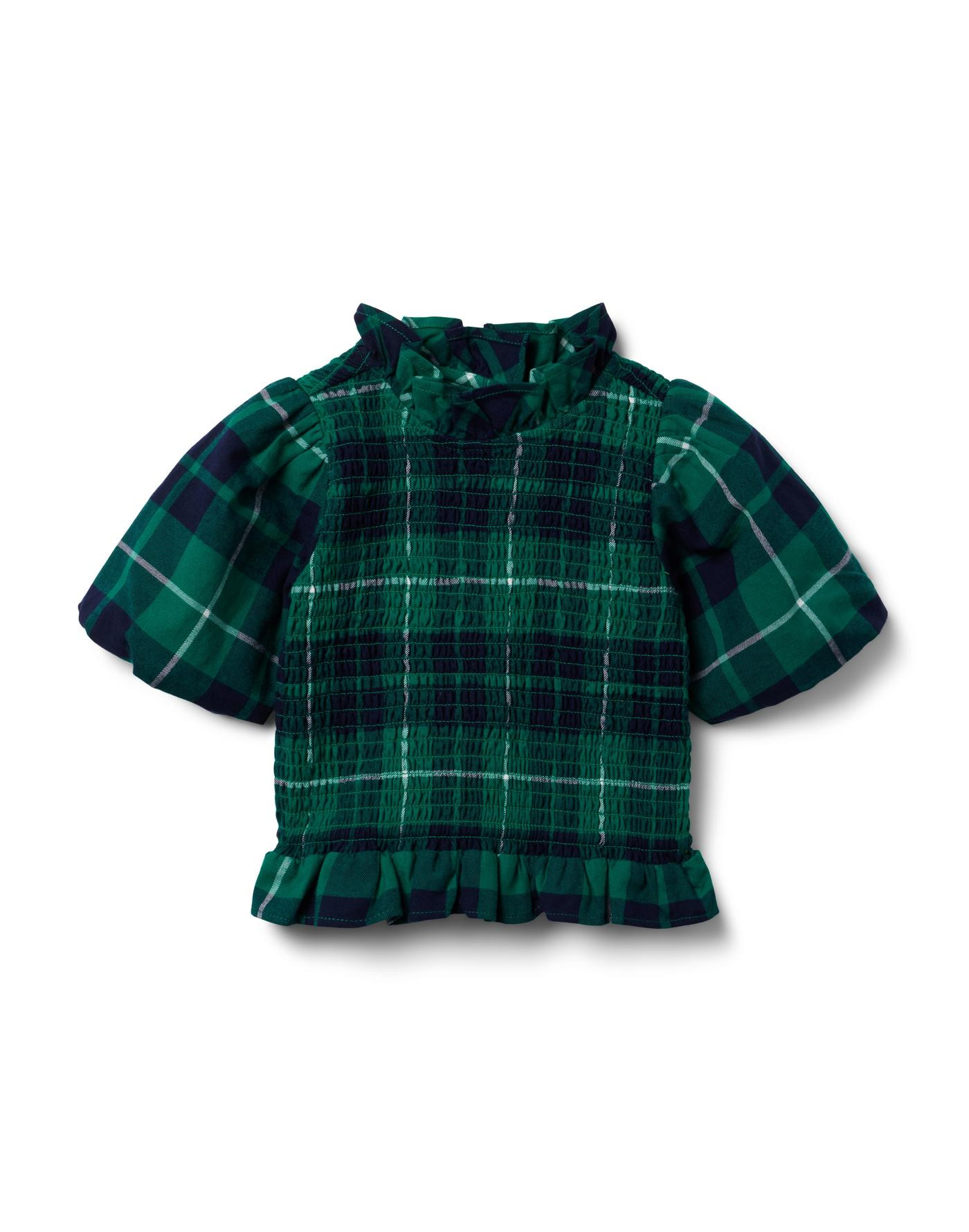 The Tartan Holiday Smocked Top | Janie and Jack