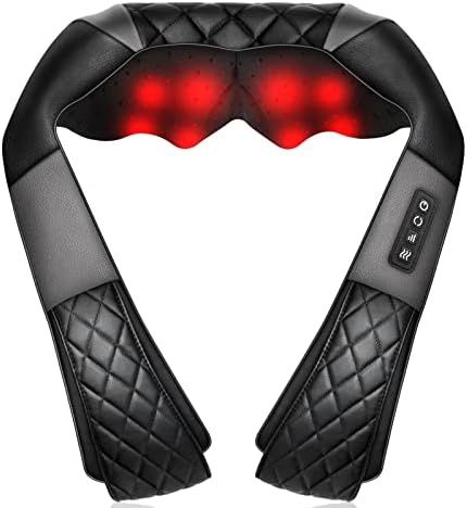 Neck Shoulder Back Massager with Heat - Shiatsu Neck Massager Present, Gift for Men / Women / Mom... | Amazon (US)