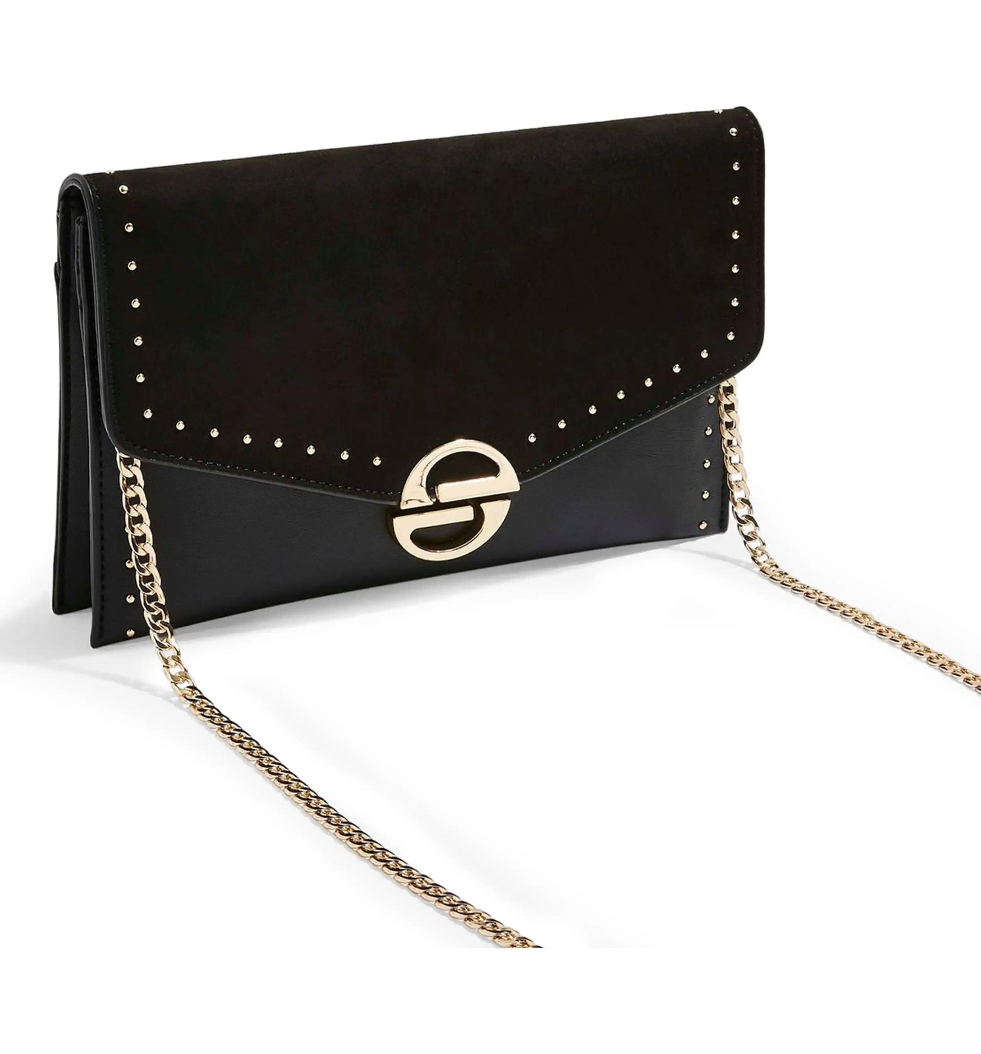 Candice Studded Faux Leather Clutch | Nordstrom