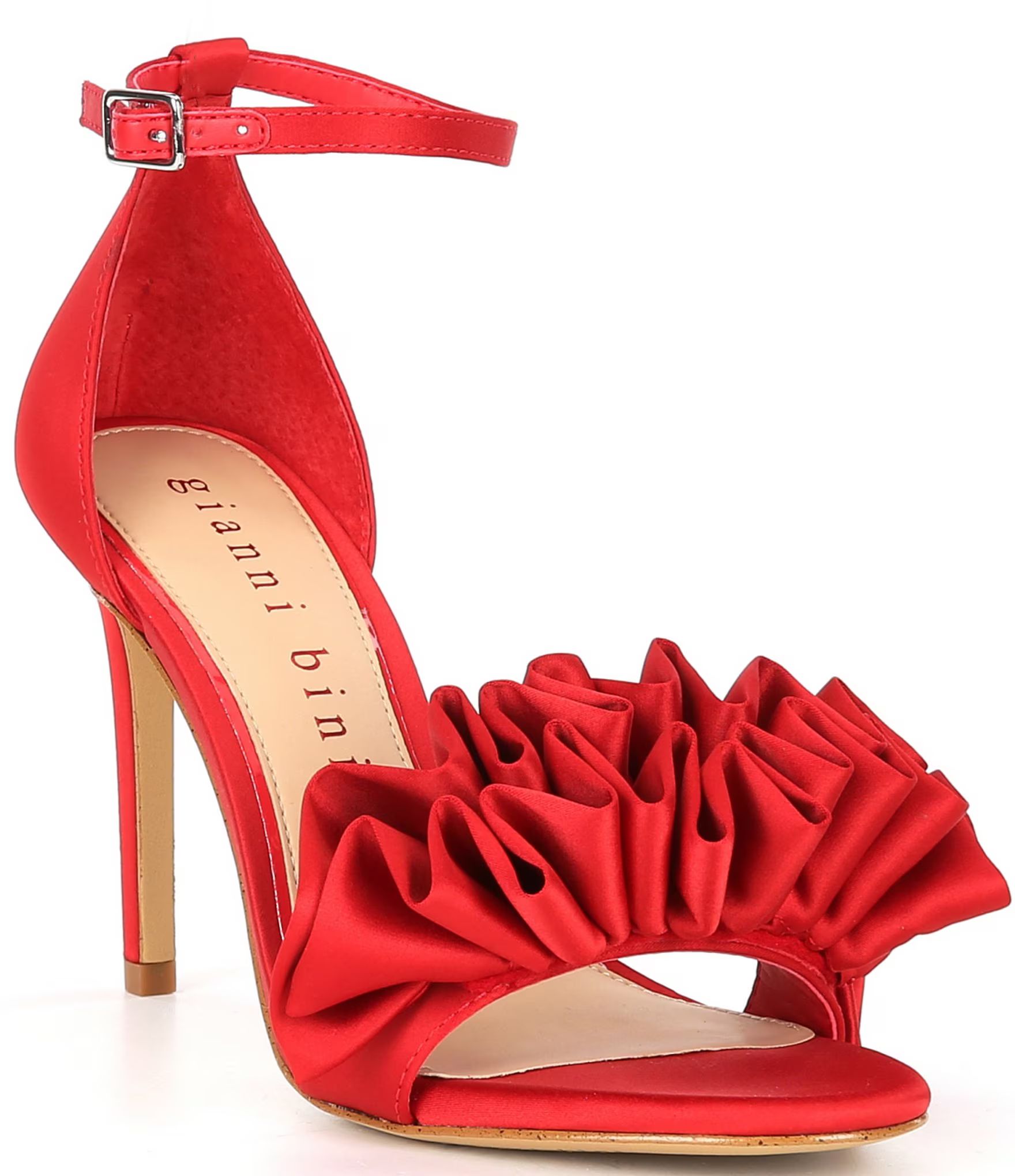Aleece Satin Ruffle Dress Sandals | Dillard's