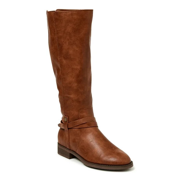 Time and Tru - Time and Tru Women's Riding Boot (Wide Width Available) - Walmart.com | Walmart (US)