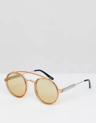 spiftire round sunglasses in tan | ASOS UK