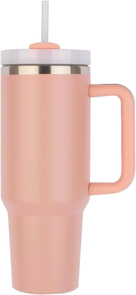 YTTL 40 oz Tumbler with Handle and Straw,1200ml Insulated Cup Reusable Stainless steel,Thermal in... | Amazon (US)