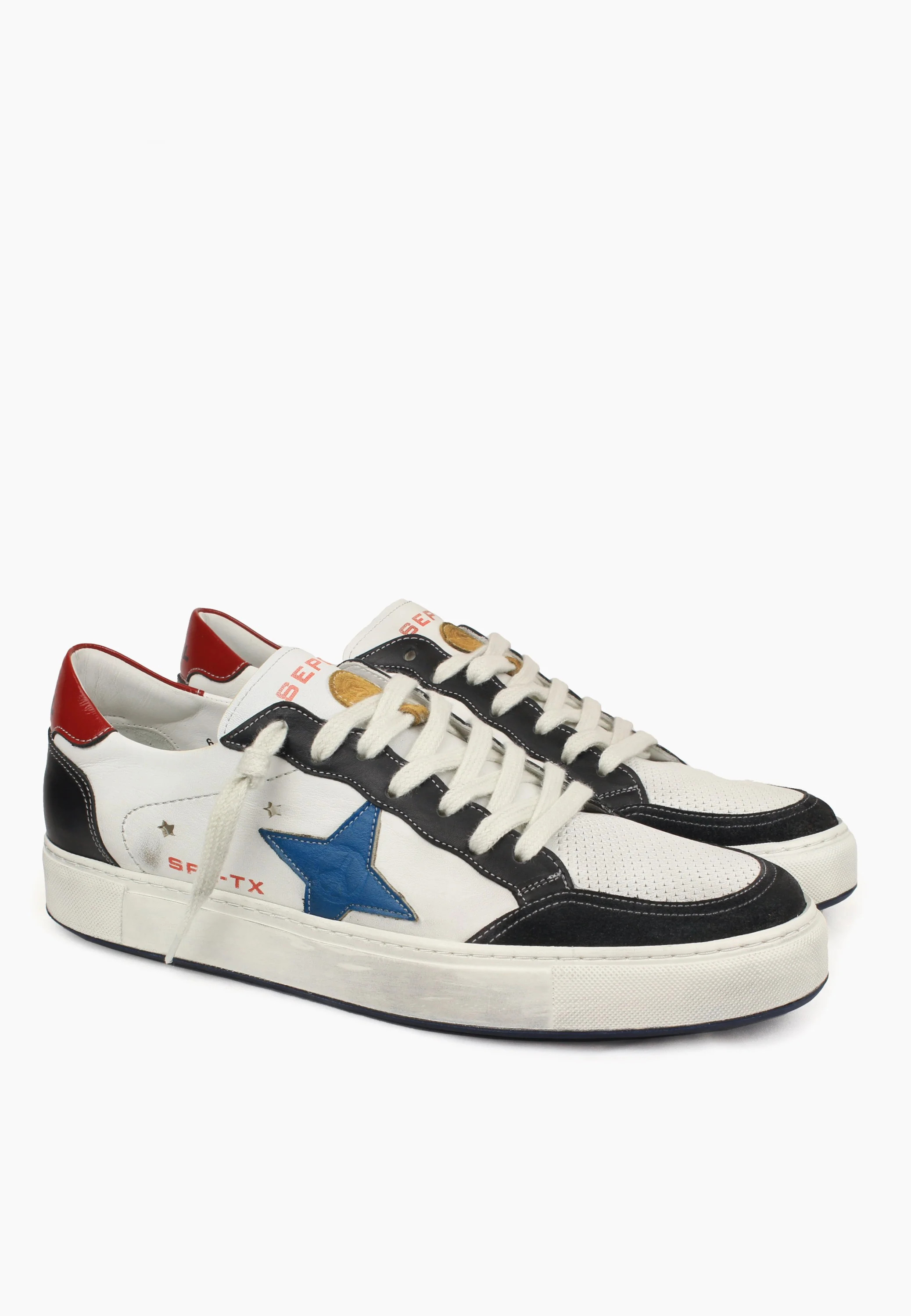 New Estrella Sneaker White Blue - SEPOL Shoes | SEPOL Shoes