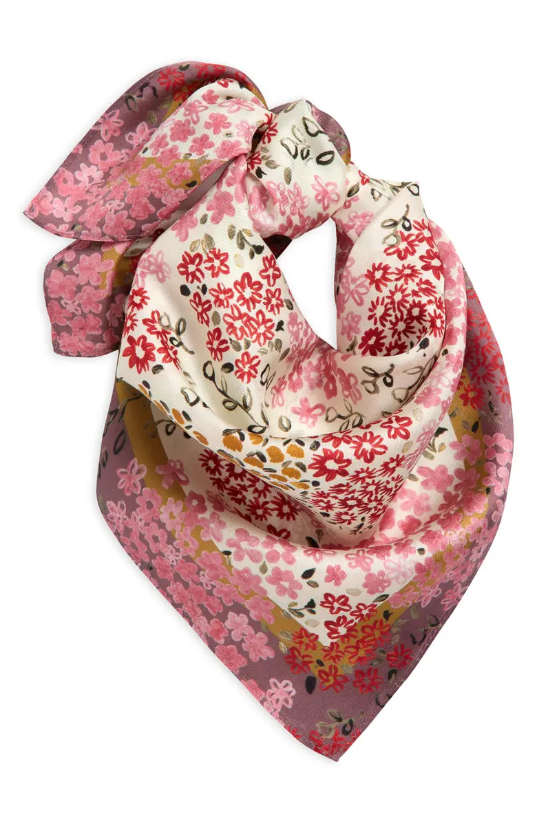 Nordstrom Print Silk Square Scarf | Nordstrom | Nordstrom