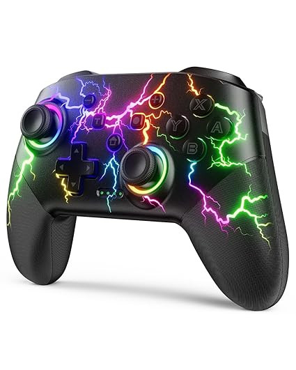 VOYEE Switch Controllers Compatible with Switch 2/Lite/OLED/PC Windows, 1000mAh Programmable RGB ... | Amazon (US)