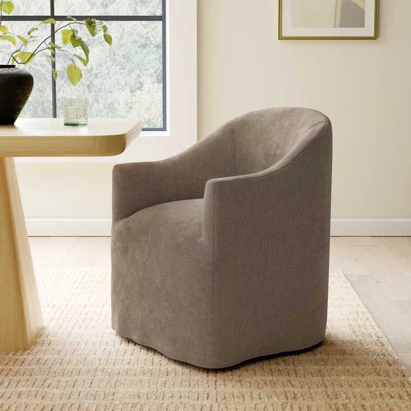 Galinda Upholstered Arm Chair in Beige | Wayfair North America