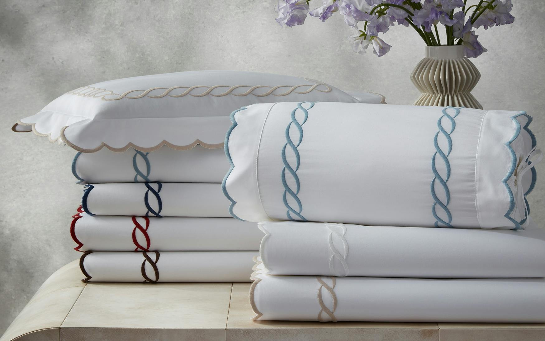 Classic Chain Scallop Sham | Matouk