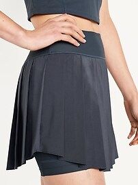High-Waisted StretchTech Pleated Skort | Old Navy (US)