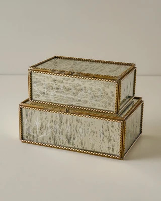 Helana Mercury Glass Accent Box | Magnolia