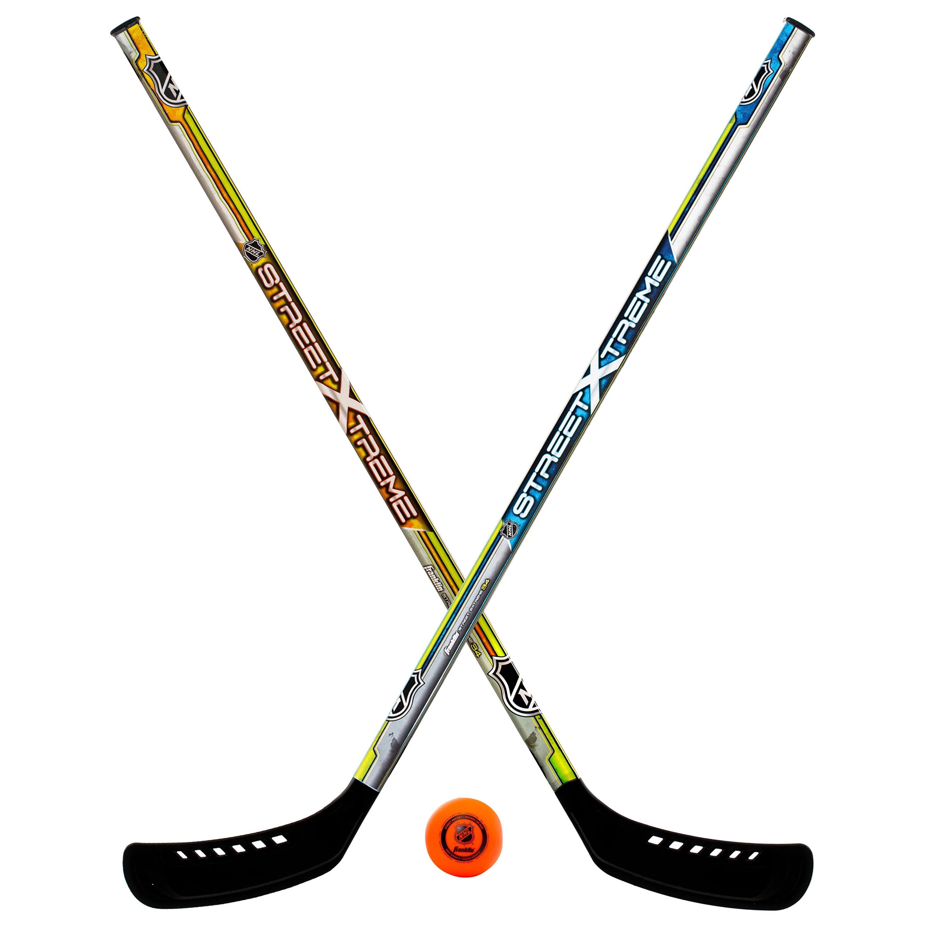 Franklin Sports NHL Street Hockey Set, Kids Play – 2 Sticks & 1 Puck | Walmart (US)
