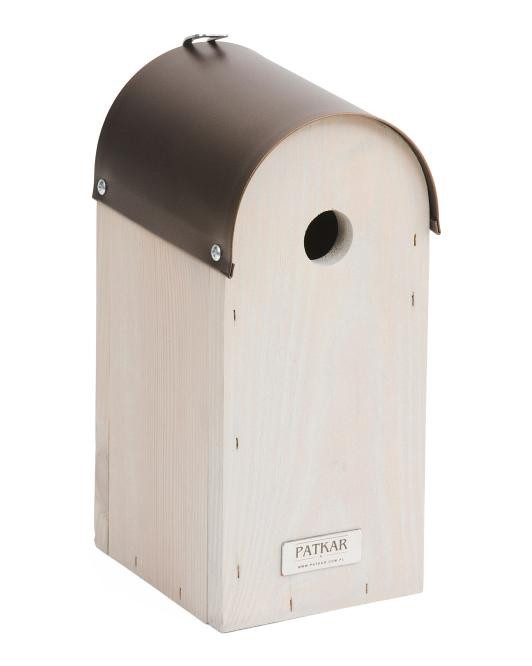 Made In Poland 4.5x11 Rounded Roof Pinewood Nest Box | TJ Maxx
