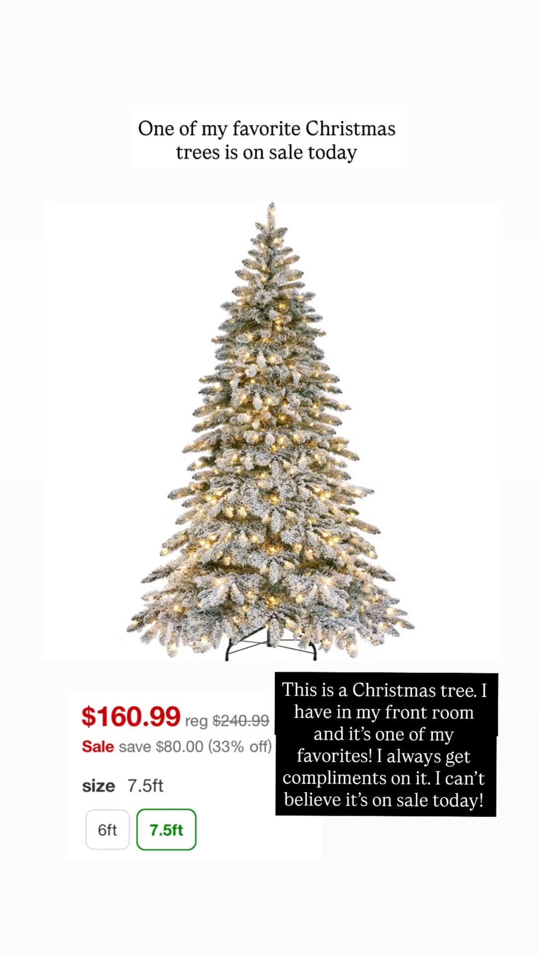 My favorite tree is on sale today! This price is crazy

#LTKSeasonal #LTKHoliday #LTKHome