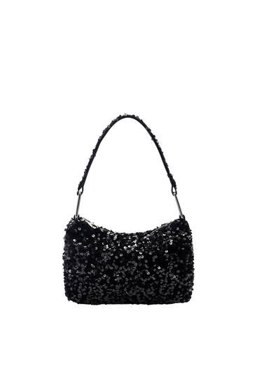 Sequinned shoulder bag | PULL and BEAR UK