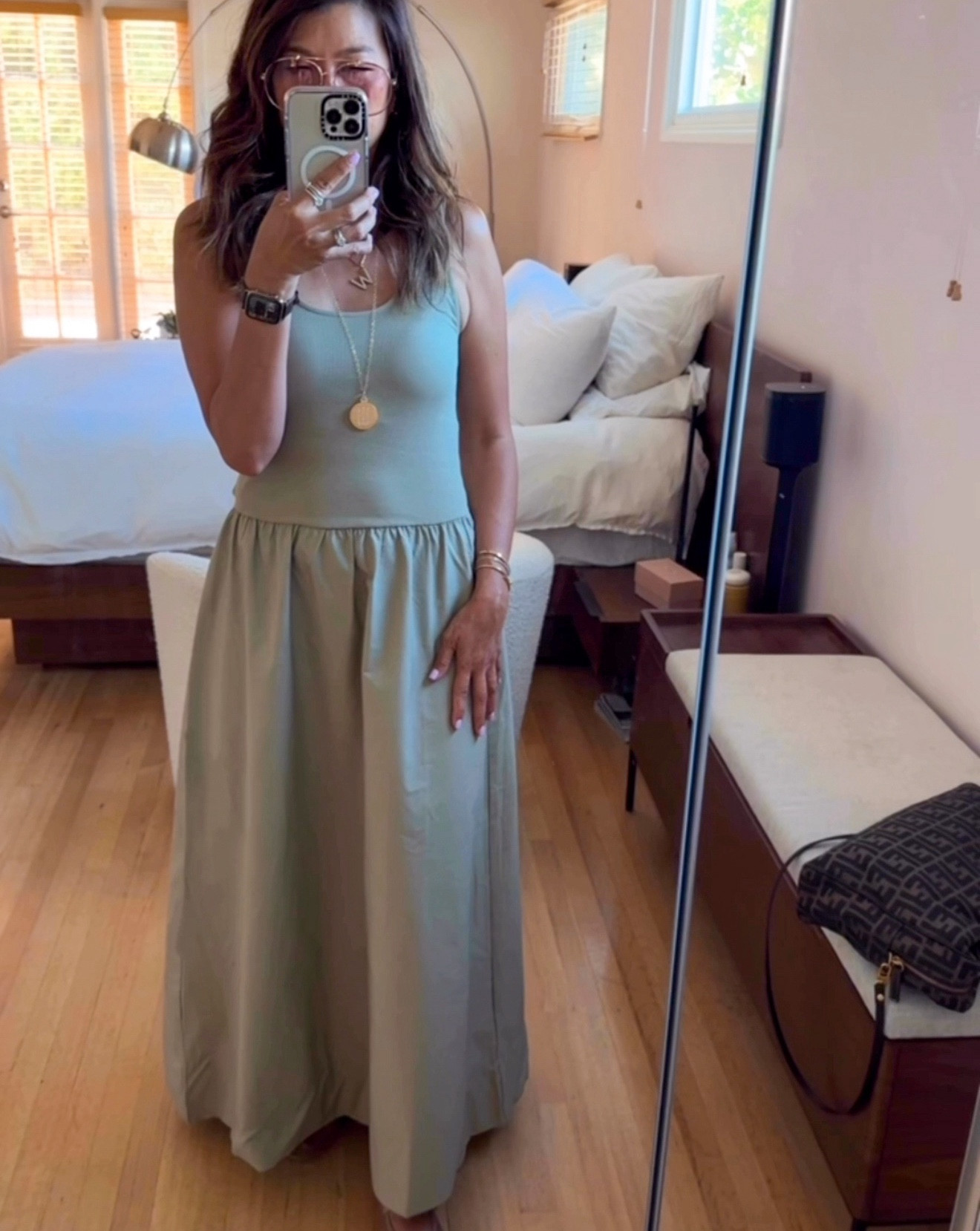 Back in the office… but still on summer mode 😎
Refusing to wear a suit and instead living in this ultra-comfy dress that works for weekend brunch and Monday meetings 🙌 Just swap the sneakers for a low heel or pretty ballet flat and add a blazer or structured bag 💼 and boom, carpool to conference call! ✨ 

👗: [size S]
👟: [size 37]
👜: [vintage Fendi]
🕶: [Free People]

#LTKShoeCrush #LTKItBag #LTKStyleTip