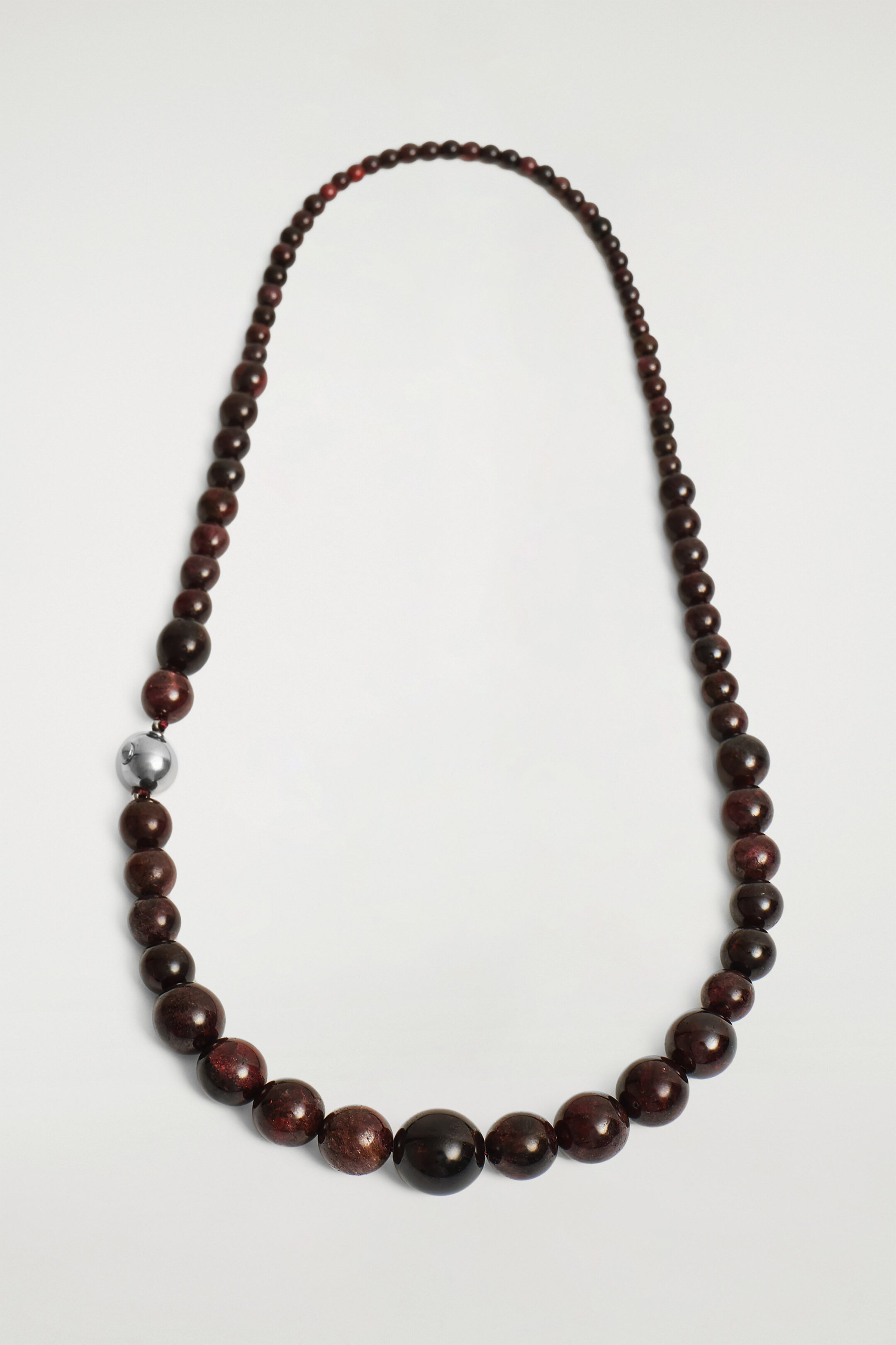 GARNET BEADED NECKLACE - DARK BROWN | COS (EU)
