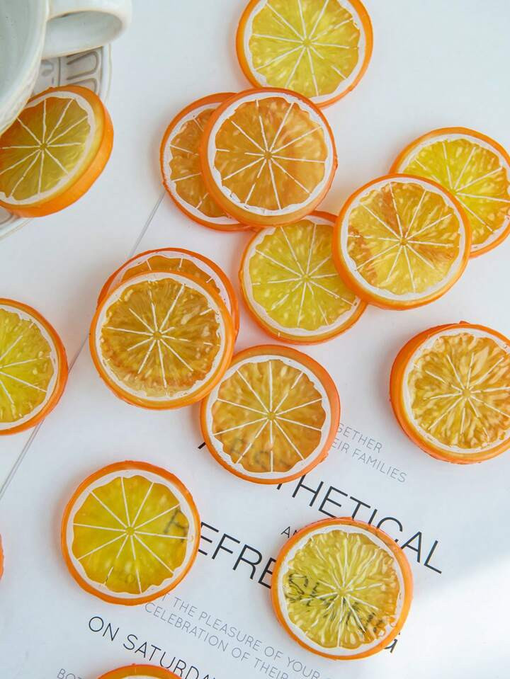 5/10/20PCS Artificial Plastic Lemon Slices For Spring Wedding Mother's Day Valentine's Day Vase F... | SHEIN