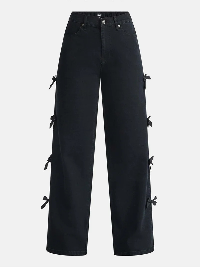 Madden NYC Women's Bow Jeans | Walmart (US)