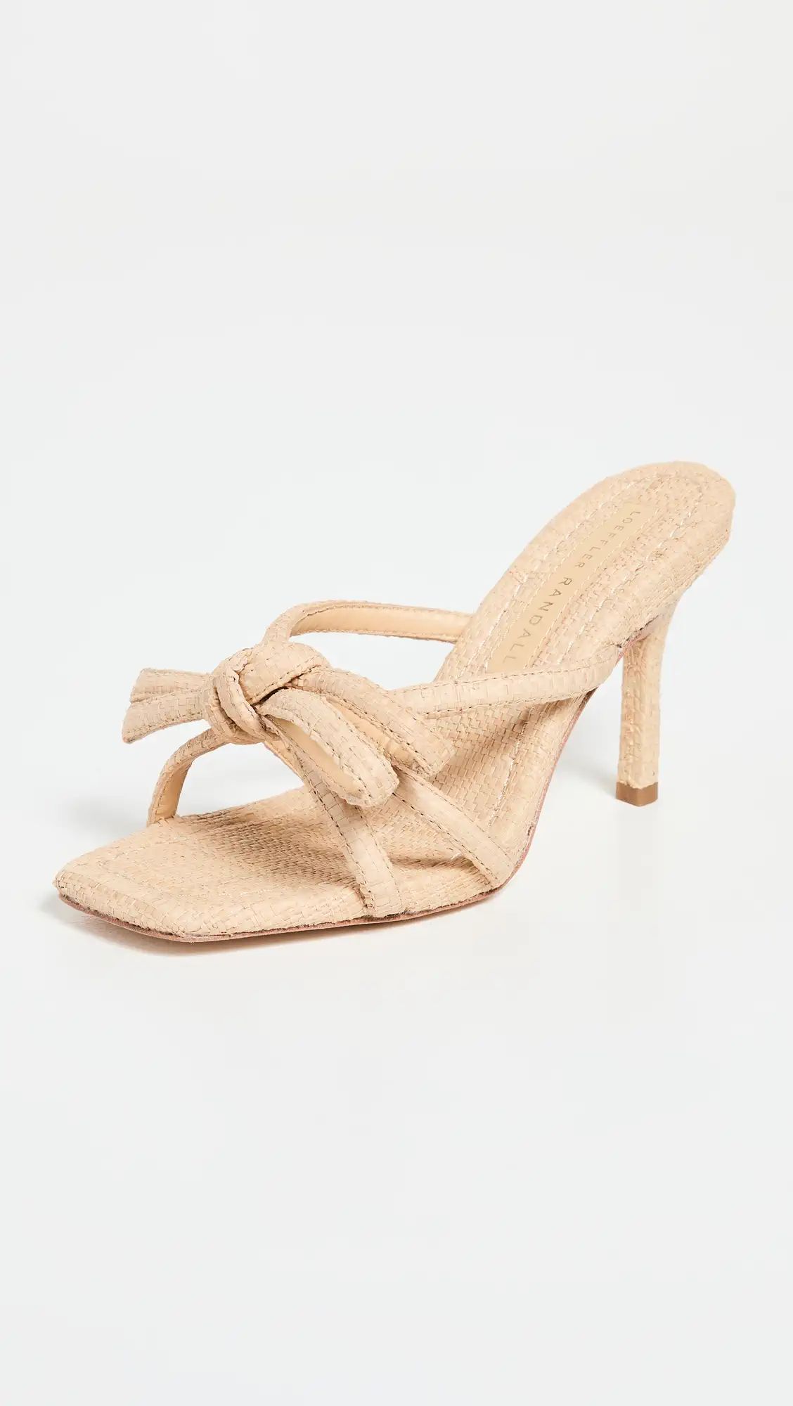 Loeffler Randall Raffia Bow Heeled Sandals | Shopbop | Shopbop