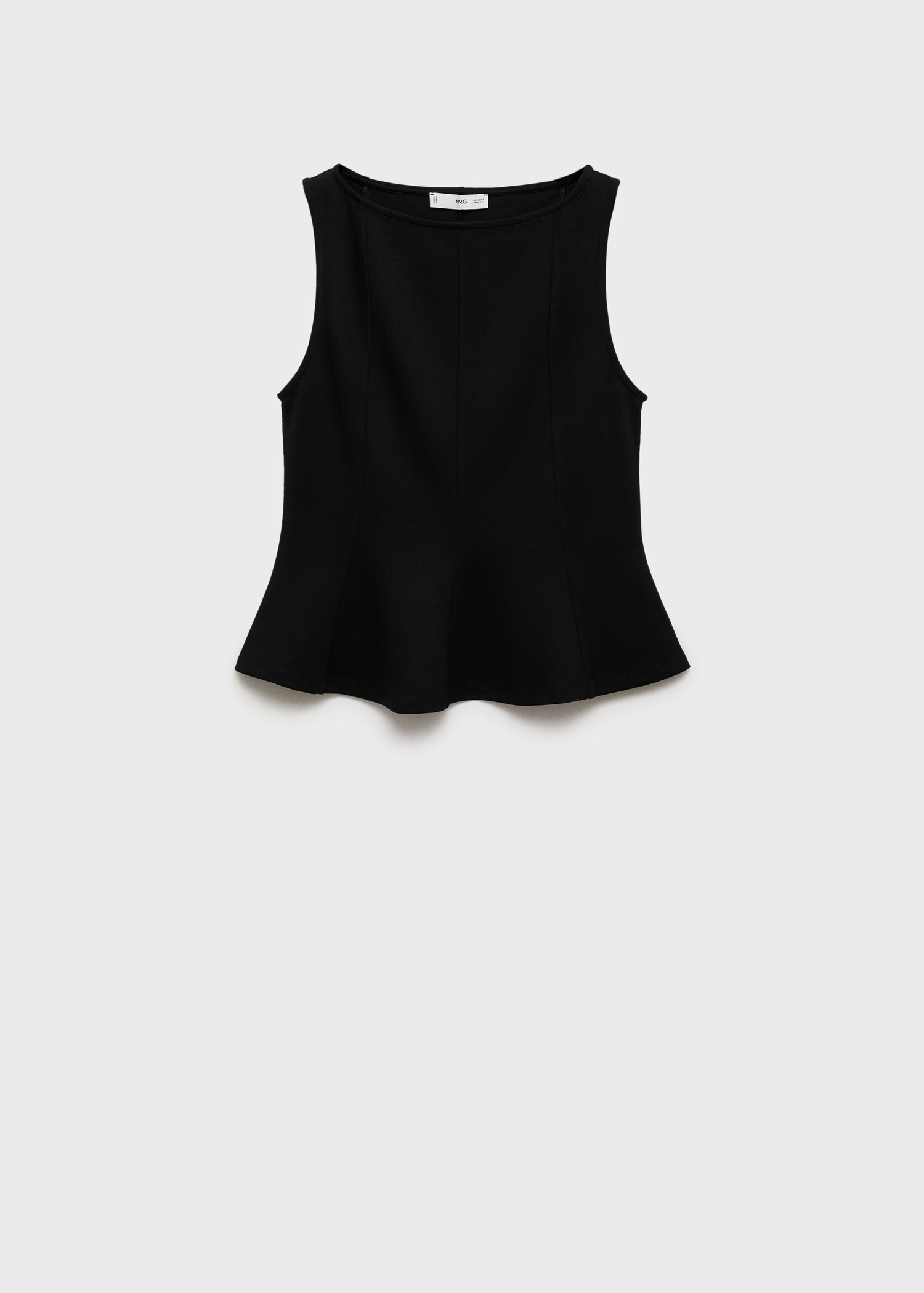 A-line boat-neck top - Women | MANGO United Kingdom | MANGO (UK)