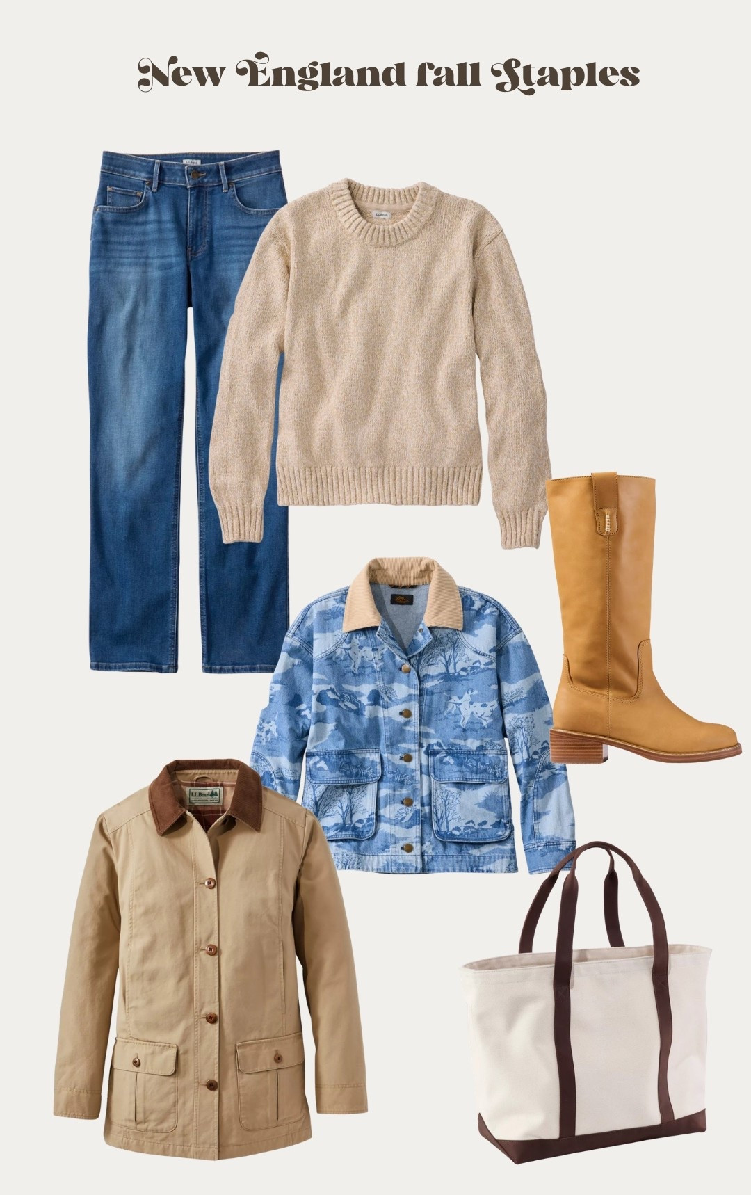 Barn coats, boots, straight leg jeans, cozy cotton sweaters, and boat & tote bags from LL Bean New England style

#LTKootd #LTKSeasonal