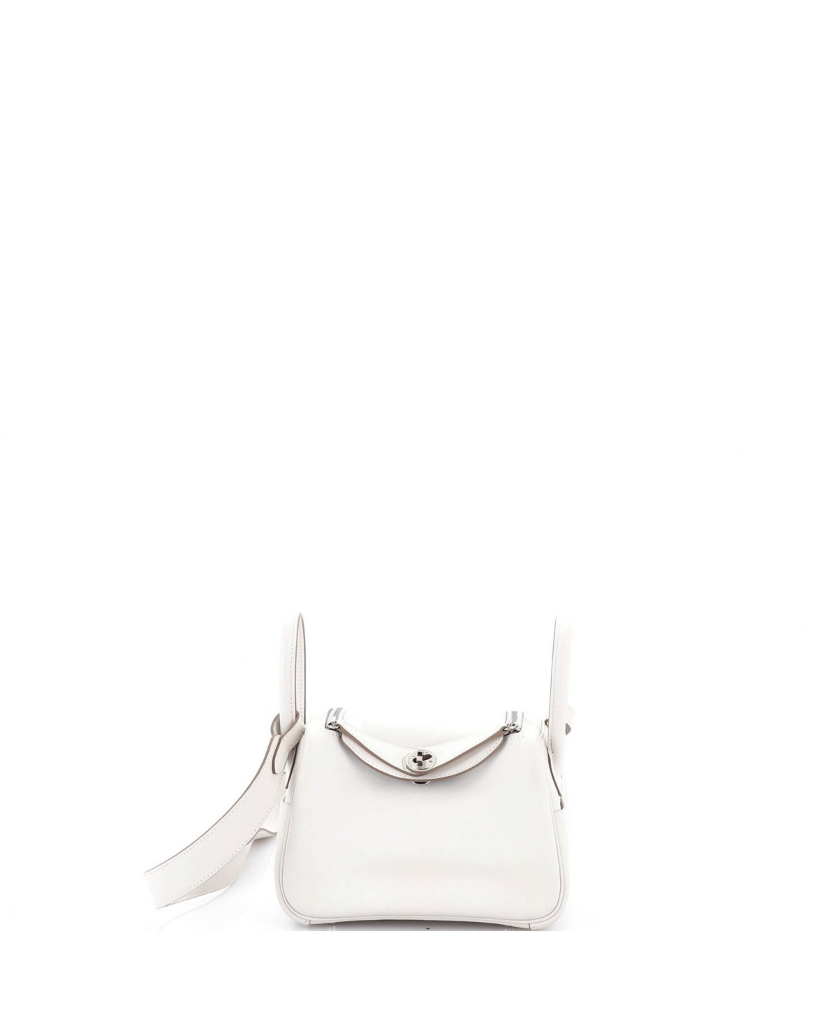 Pre-Owned HERMES Mini Lindy Bag Verso Swift - Grey | Macy's