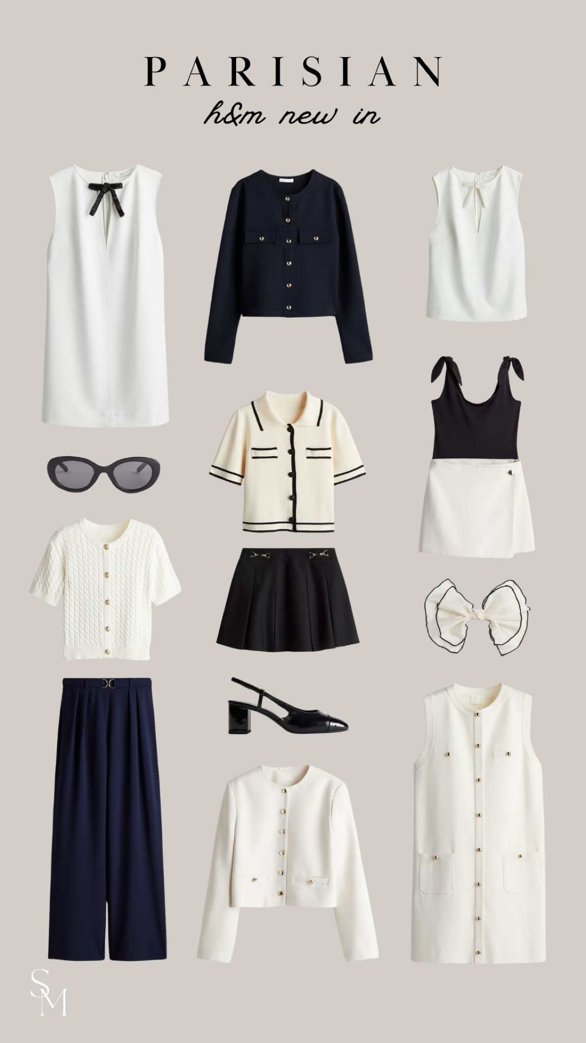 H&M New In Parisian Chic - it’s giving all the Sofie Richie, minimalist 90s vibes ✨ Lots of monochrome, button cardigans and dresses, collarless jackets and bows

#LTKsummer #LTKstyletip