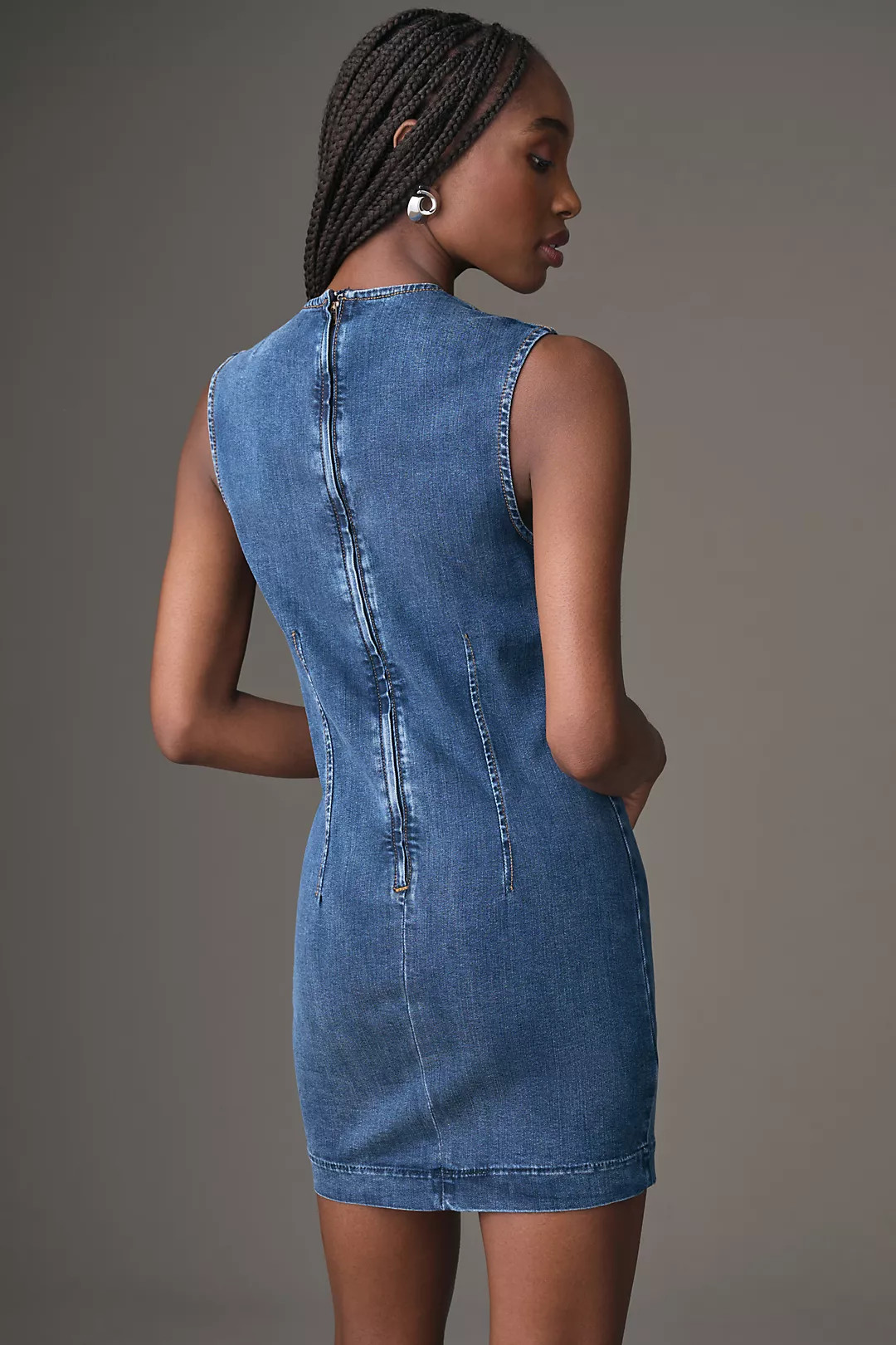 Reformation Kendi Denim Mini Dress | Anthropologie (US)