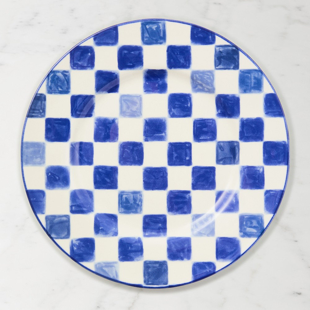MacKenzie-Childs Stoneware Check Dinner Plate | Williams-Sonoma