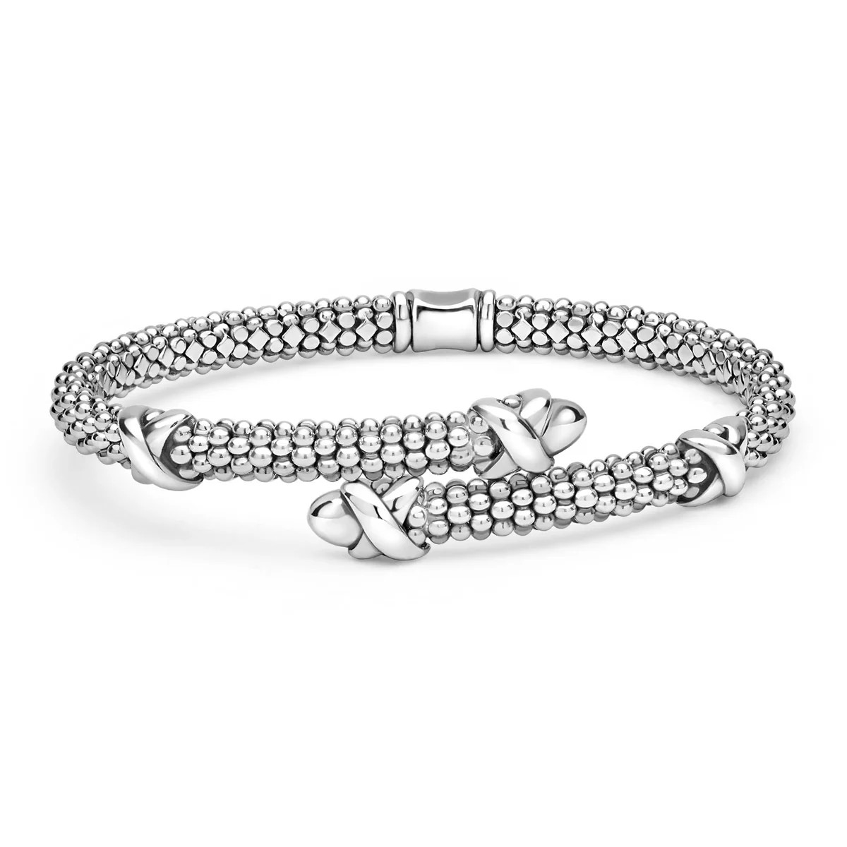 Silver X Station Versa Bypass Bracelet | LAGOS