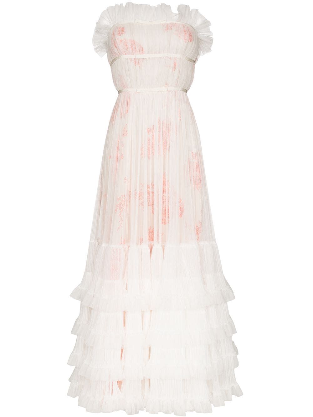 strapless tulle gown | Farfetch (US)