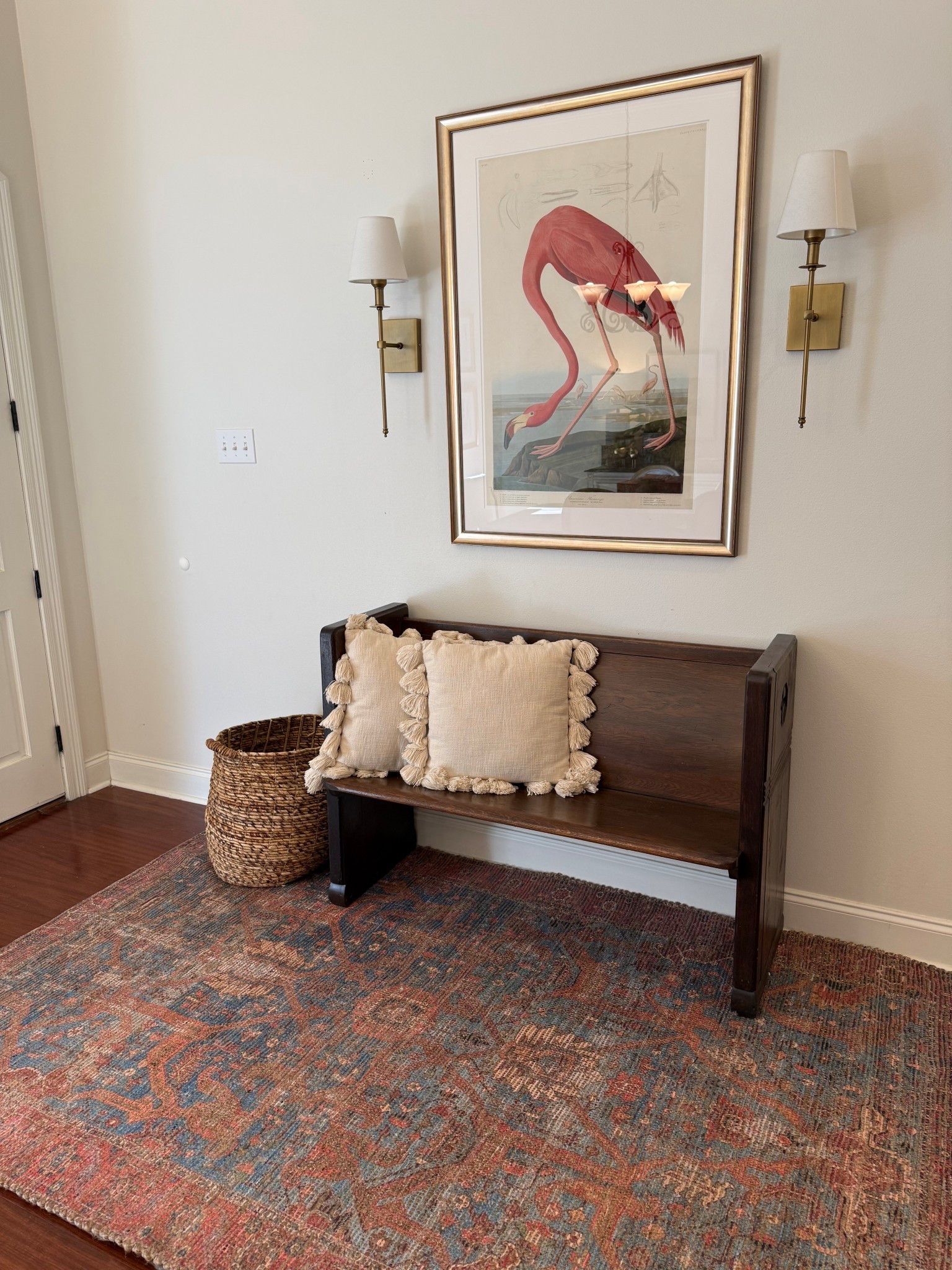 I finally found the best rug ever for the entryway!
I was in my neutral era from 2018-2023 and over the last 2 years I've moved into my classic colors era (or as the young kids say these days #oldmoneyaesthetic (•) and I'm all in.
l've always had a love for antiques and historic homes. Bringing color back into my decorating has deepened that love even more-those spaces were never meant to be neutral! They were full of vibrant hues and character now our home feels so much cozier because of it.
I love this rug for the texture, pattern & colors of sage green, federal blue & warm berry.

#LTKFindsUnder100 #LTKHome #LTKMidsize