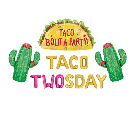 Taco Twosday Balloons Fiesta 2nd Birthday Balloons Mexican | Etsy | Etsy (US)