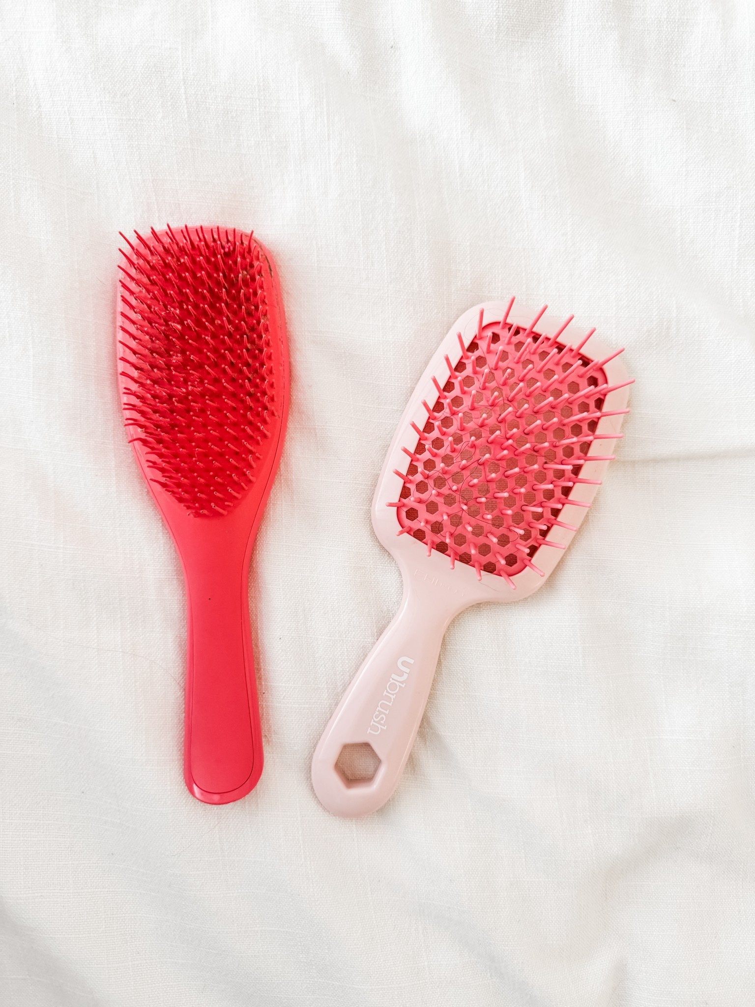 i’ve loved my tangle teezer brush for a long time and thought it was the best… until i finally caved and decided to try the UNbrush and let me tell you… NOTHING COMPARES 😍 the UNbrush is so smooth getting through my tangles & so easy to keep clean!! (goodbye built-up lint!) 

#LTKBeauty #LTKFindsUnder50 #LTKHome