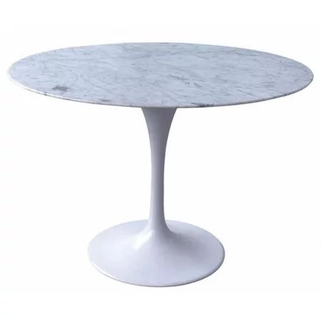Nextime RT335R54WHITE Marble Tulip Dining Table 54 WHITE | Walmart (US)