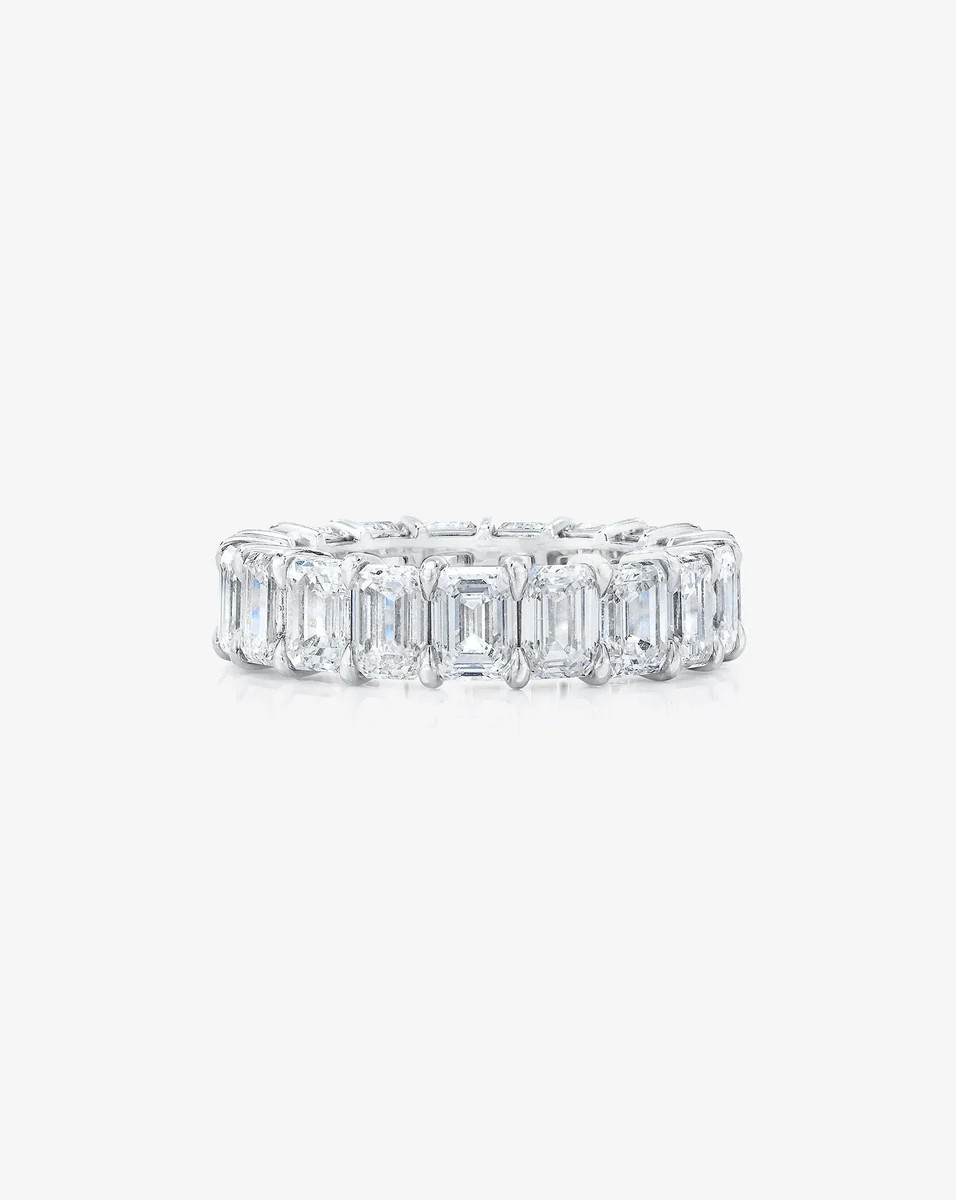 Emerald Lab Diamond Band | Ring Concierge