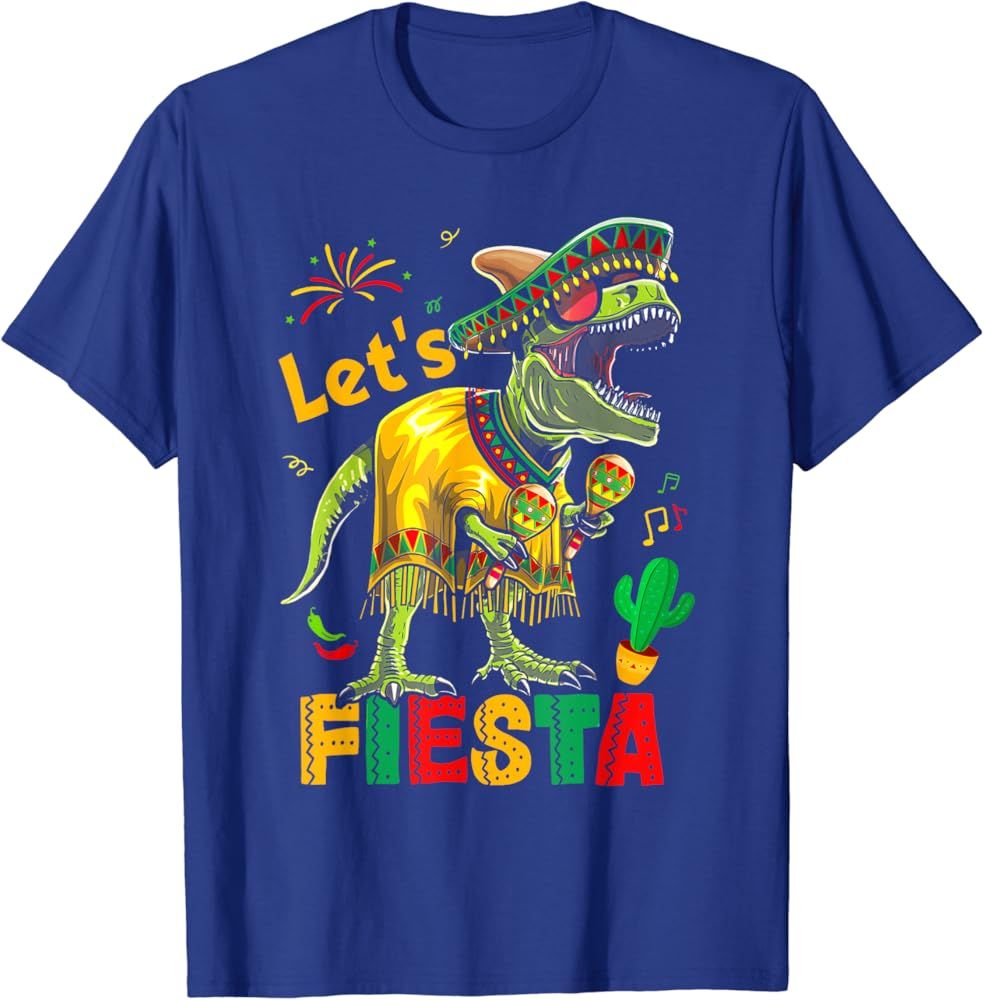 Let's Fiesta Mexican Dino Trex Cinco De Mayo Toddler Boys T-Shirt | Amazon (US)