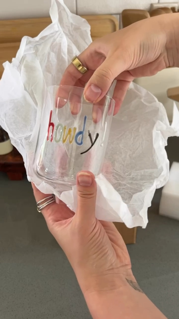 UNBOXING: HOWDY GLASSES! Love these for summer!! 

Glassware, kitchen finds, cute home decor, summer home decor, summer home idea, water glasses

#LTKFindsUnder50 #LTKHome #LTKSeasonal